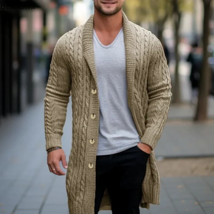 Men's Knitting Slim Fit Cardigan Jacket