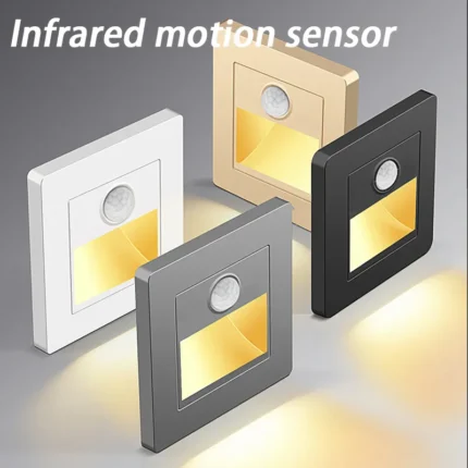 Infrared Motion Sensor Stair Lights Step Wall Lamp