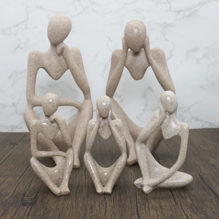 Thinker Abstract Statues Sculptures Yoga Figurine
