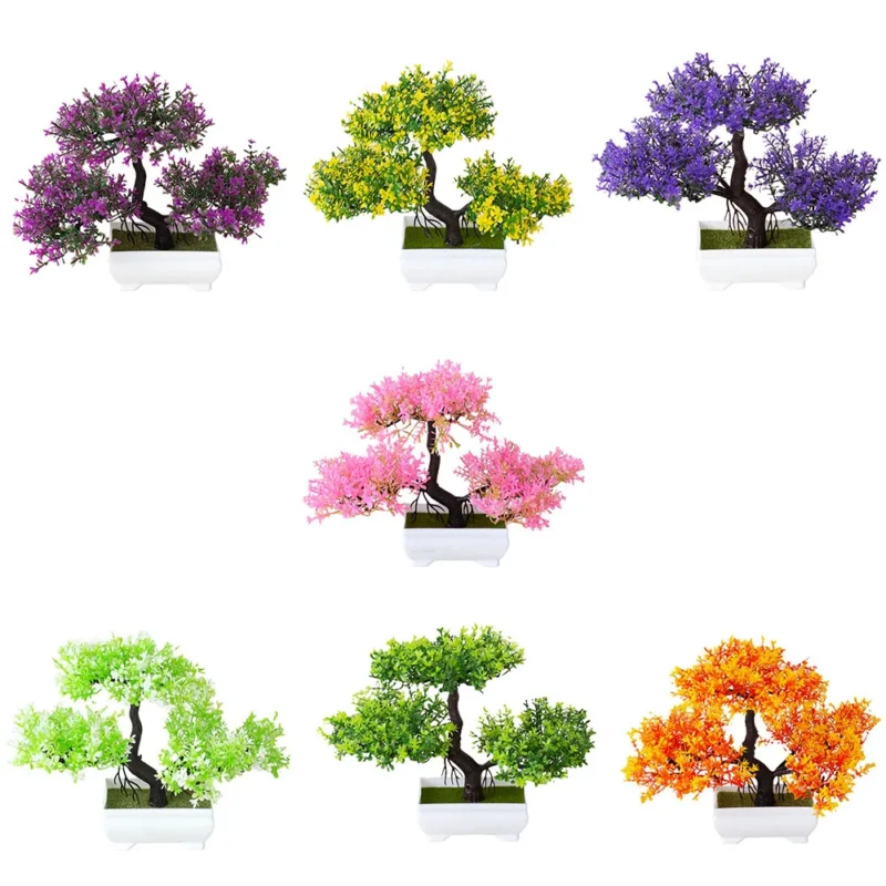 Bonsai Small Tree Potted Flower Indoor Artificial Plants