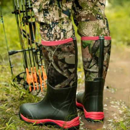 Womens' Waterproof Rubber Hunting Snake Boots