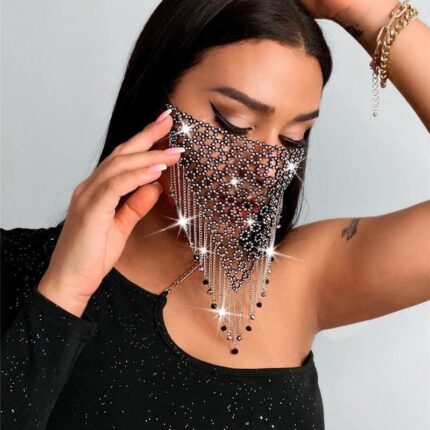 Sparkly Rhinestone Mask