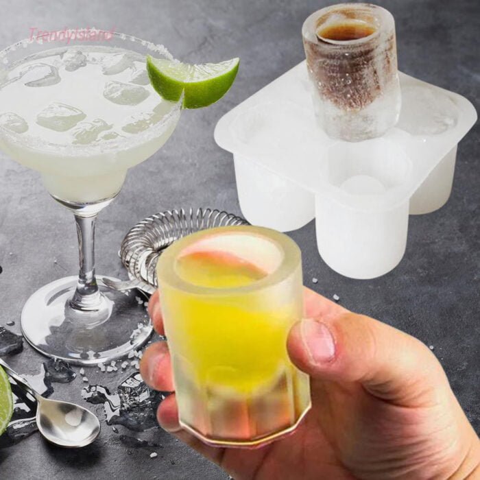 4-Cup Silicone Ice Cube Mold