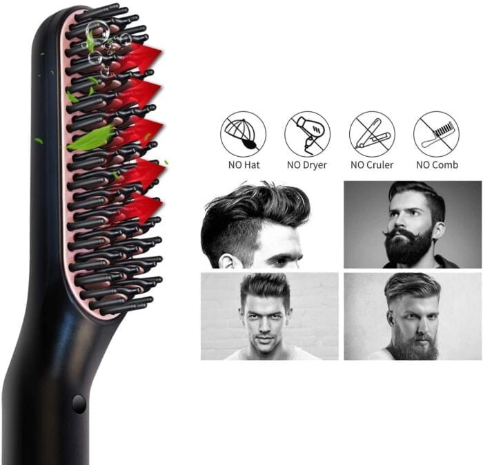 3-in-1 Multifunctional Hair Straightener Brush