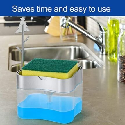 2 In 1 Liquid Soap Dispenser And Sponge Holder