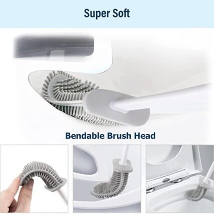 Non-Slip Toilet Cleaner Brush and Holder
