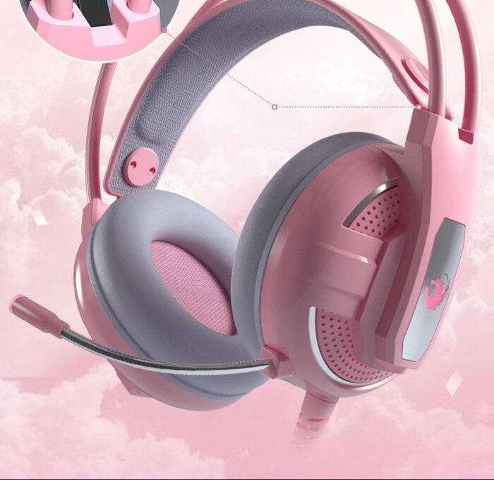 Sakura Pink Gaming Headphones