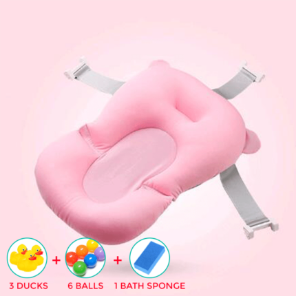 shopitistic baby bath seat Pink Portable Baby Shower Bath Tub Pad